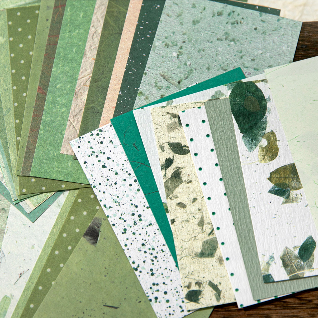 Vintage Junk Journal Scrapbooking Paper - กระดาษวินเทจ 50 แผ่น สำหรับงาน Scrapbooking DIY