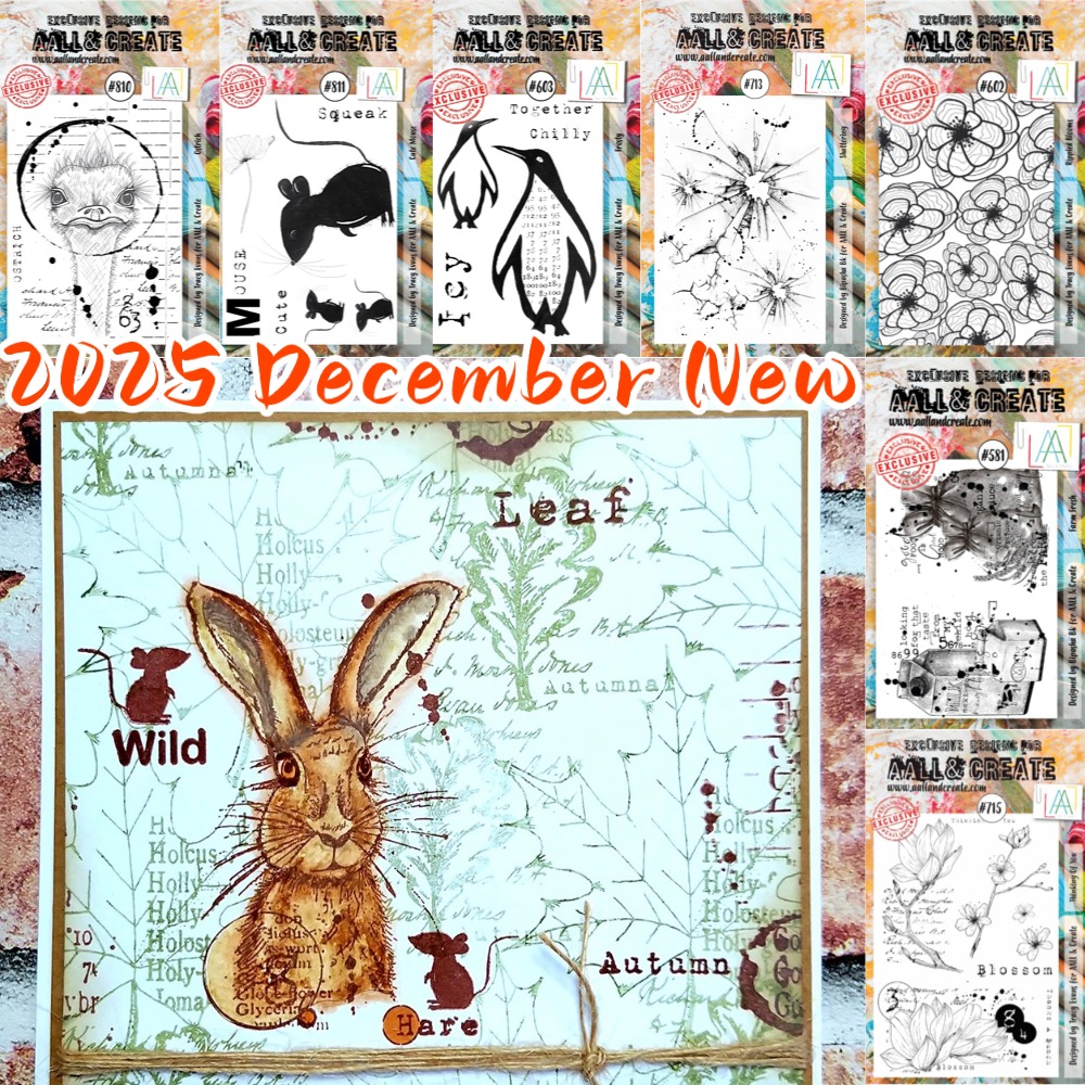 Clear Silicone Stamps For Card Making - แสตมป์ซิลิโคนใสสำหรับงาน DIY ลายใบไม้และดอกไม้ อุปกรณ์งานฝีมือสำหรับทำสมุดภาพ อัลบั้มรูป การ์ด