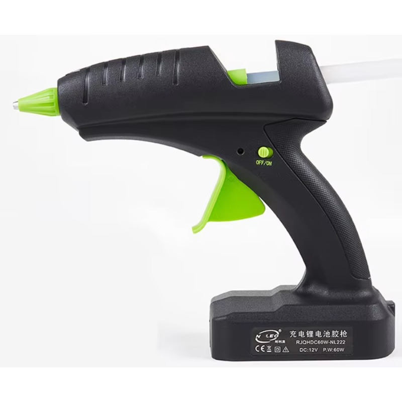 Hot Melt Glue Gun Cordless - ปืนกาวร้อนไร้สาย 60W 12V แบบชาร์จไฟได้ พร้อมแบตเตอรี่ลิเธียม 2000mAh