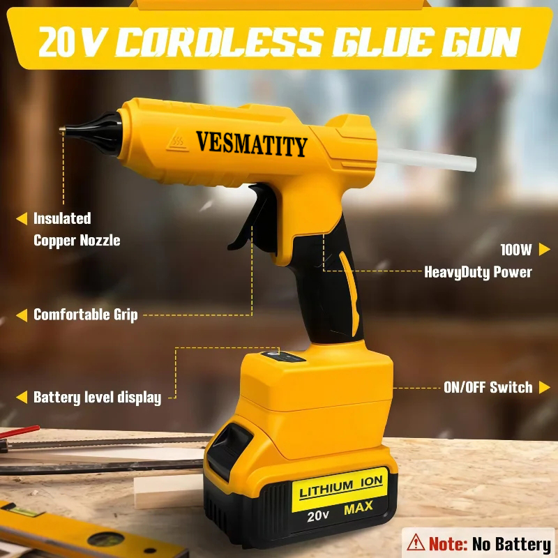 ปืนกาวร้อนอเนกประสงค์แบบมือถือ - Hot Melt Glue Gun Cordless บทวิจารณ์และราคา