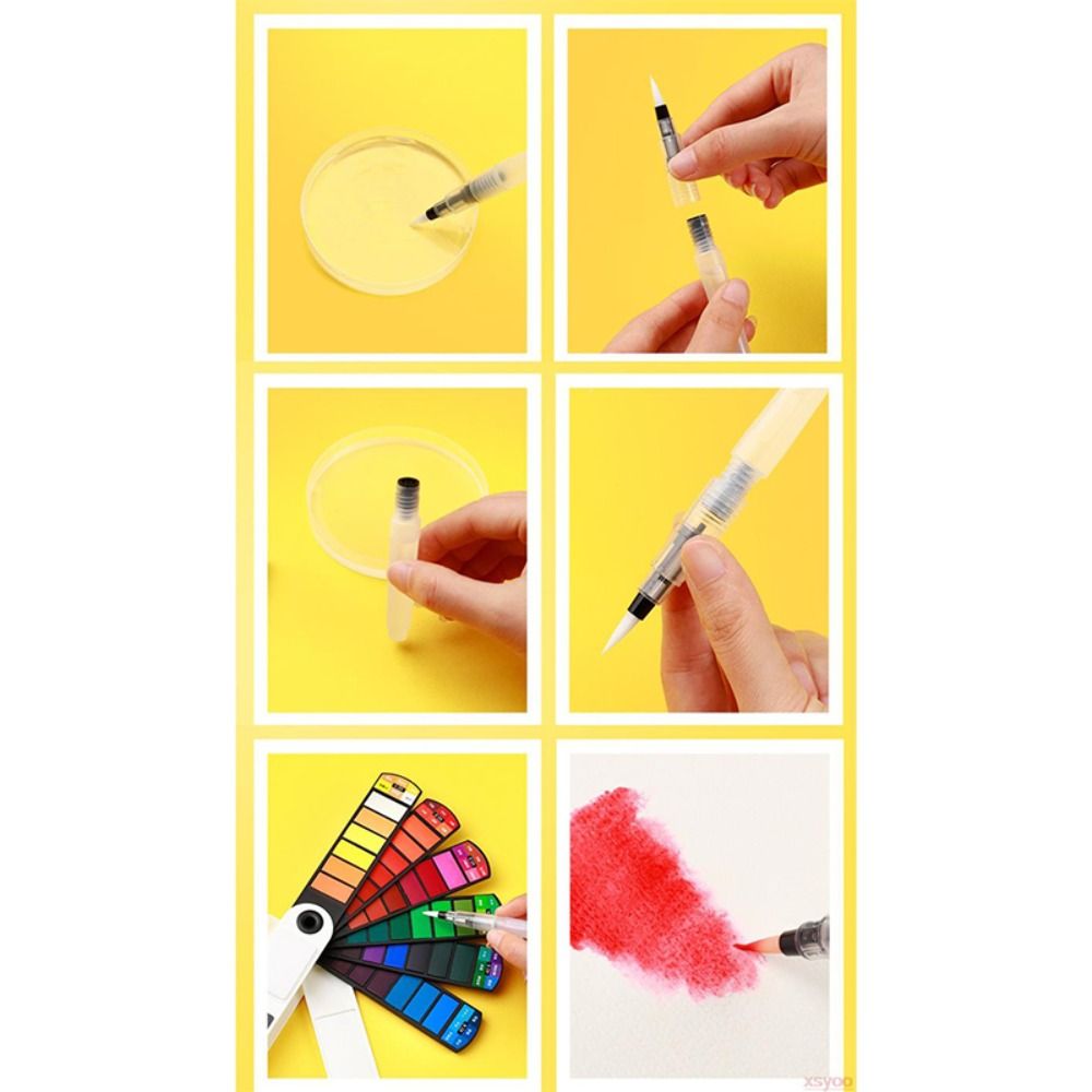 ชุดสีน้ำพับได้แบบพกพา 18/24/36 - Watercolor Paint Set Solid Pigment บทวิจารณ์และราคา