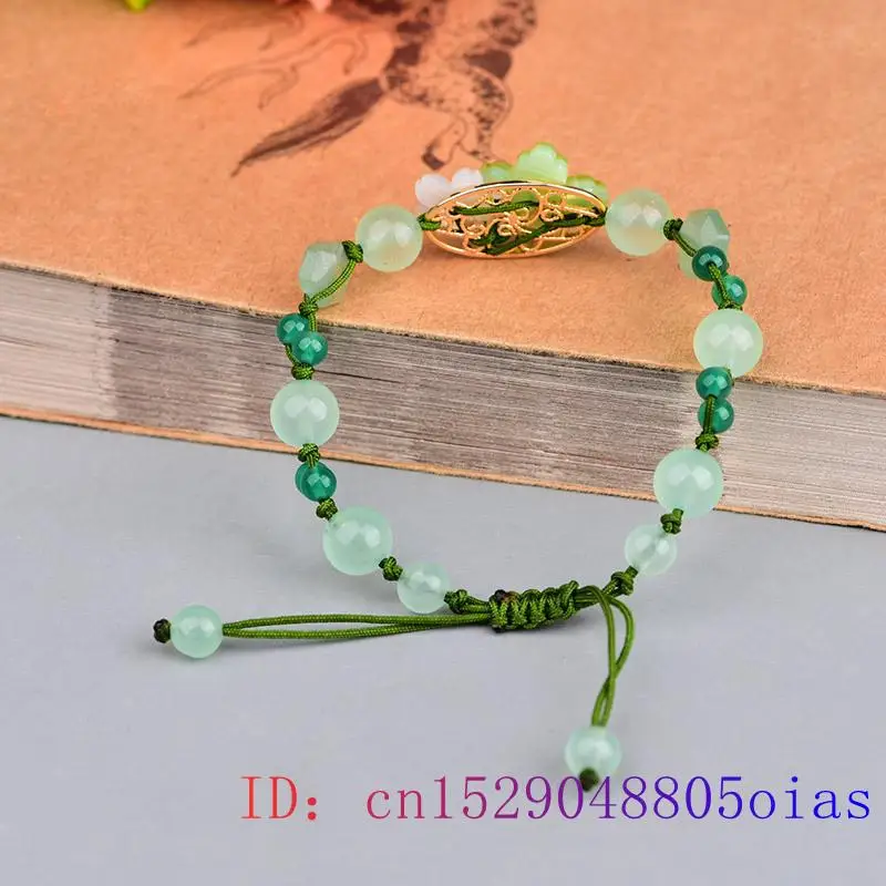 สร้อยข้อมือดอกไม้หยกสีเขียวเคร - Beading บทวิจารณ์และราคา