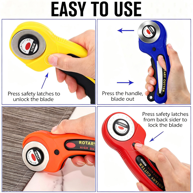 เครื่องตัดผ้าแบบหมุน ใบมีดขนาด - Rotary Cutter For Fabric 45Mm บทวิจารณ์และราคา