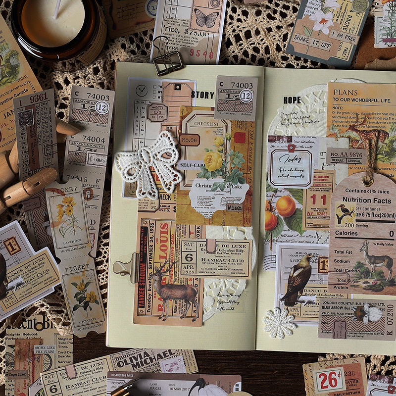 30 ชิ้น Vintage วัสดุกระดาษตกแ - Vintage Junk Journal Scrapbooking Paper บทวิจารณ์และราคา