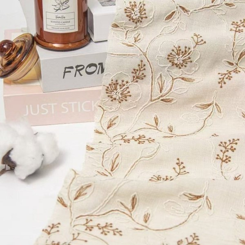ผ้าลูกไม้ปักลายบนผ้าทูลล์ ผ้าล - Sewing บทวิจารณ์และราคา