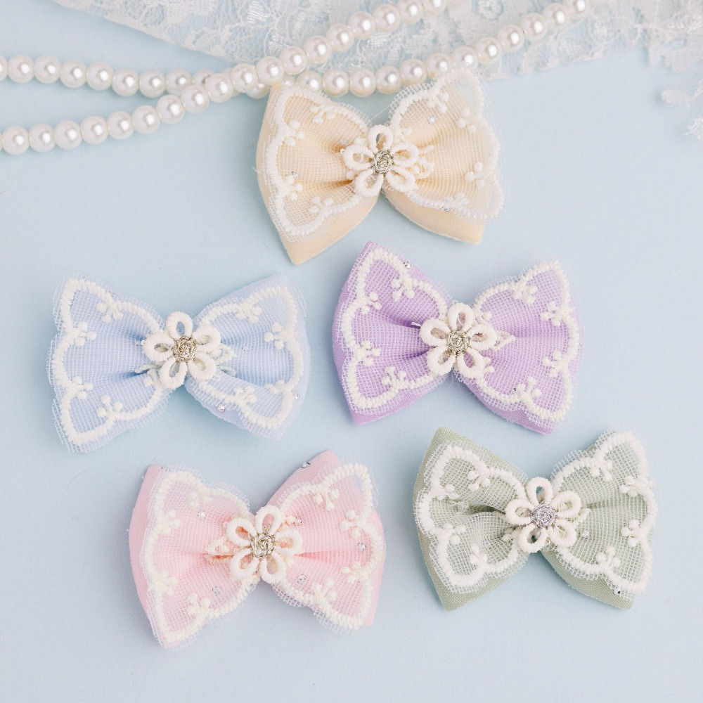 10 ชิ้น ผ้าตาข่ายลูกไม้รูปโบว์ - Sewing บทวิจารณ์และราคา