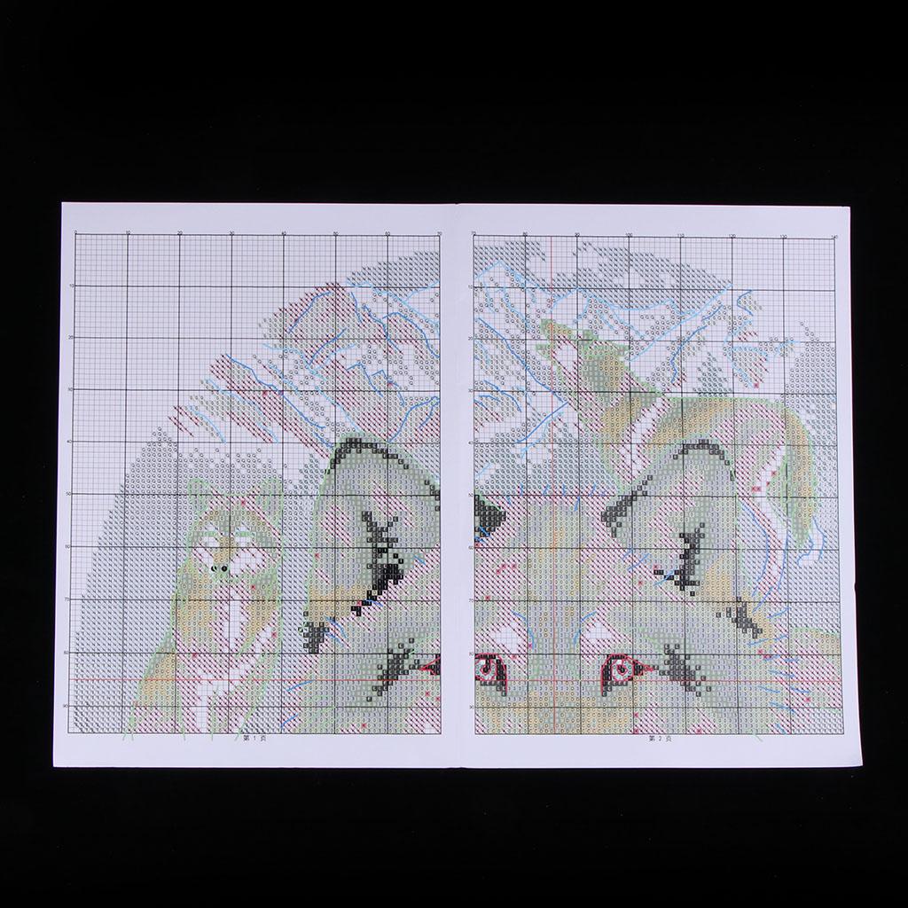 ชุดเย็บปักถักร้อยลายหมาป่าพร้อ - Cross Stitch Stamped Kits Beginners บทวิจารณ์และราคา
