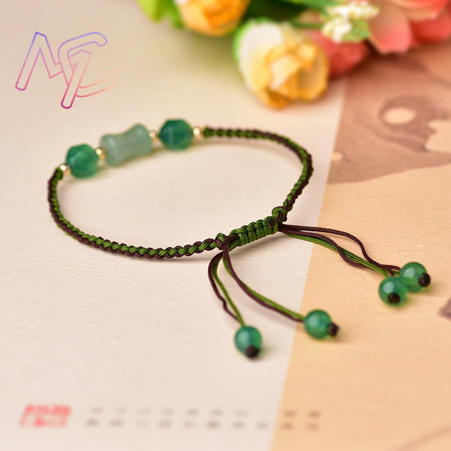 สร้อยข้อมือลูกปัดหยกธรรมชาติสี - Beading บทวิจารณ์และราคา