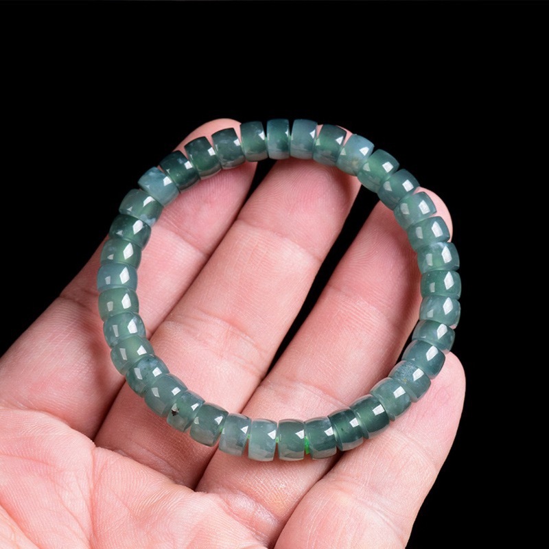 หยกแท้เกรดเอ สีน้ำเงินแบบโบราณ - Beading บทวิจารณ์และราคา