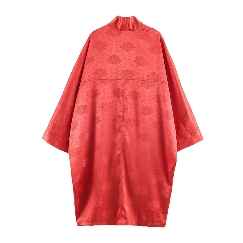 เสื้อคลุมกิโมโนผ้าซาตินลายดอกไ - Embroidery บทวิจารณ์และราคา