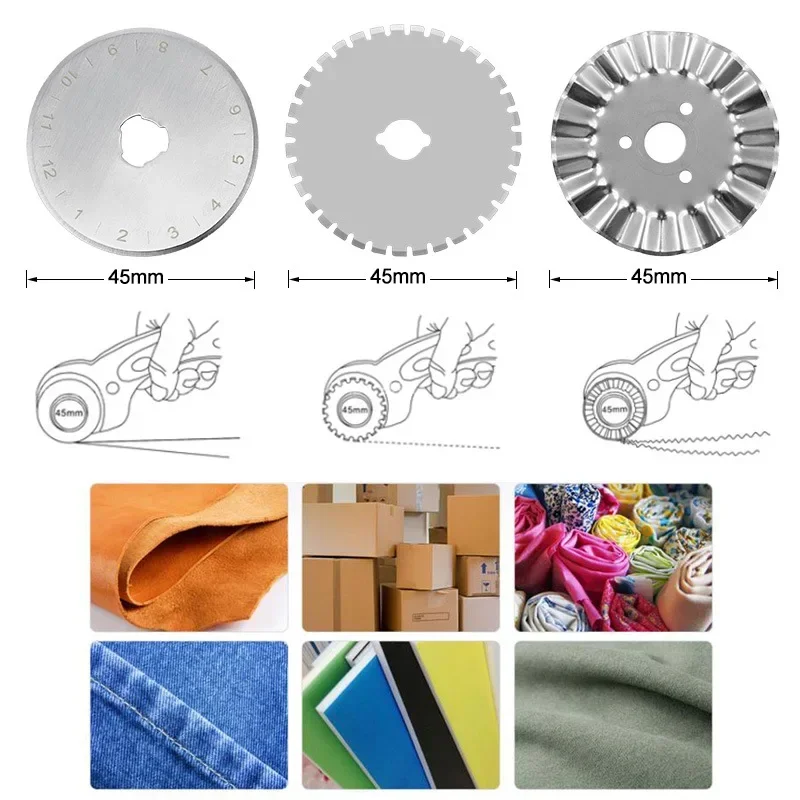 มีดตัดผ้าแบบล้อหมุน 45 มม. มีด - Rotary Cutter For Fabric 45Mm บทวิจารณ์และราคา