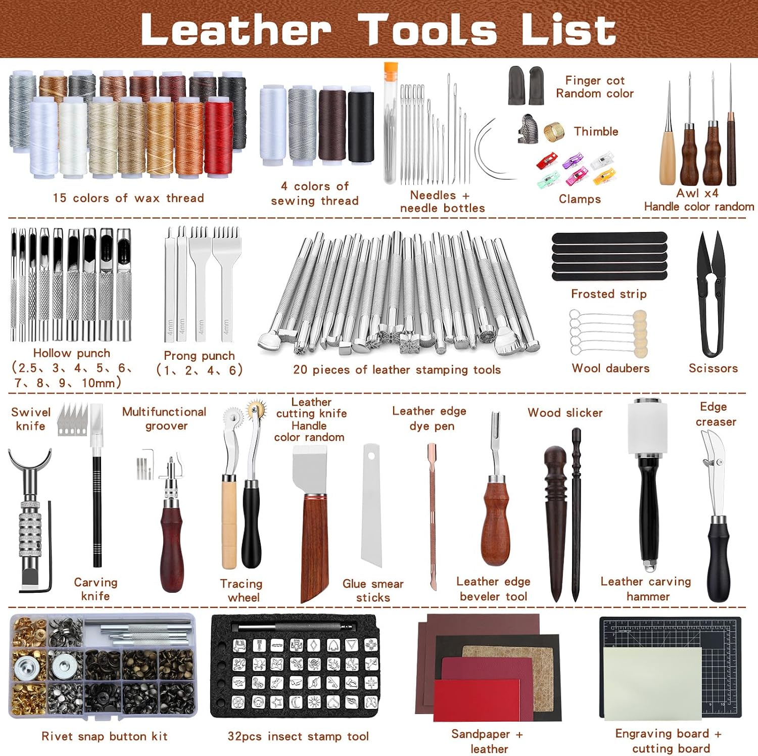 ชุดเครื่องมือหนัง ชุดอุปกรณ์งา - Craft Tools บทวิจารณ์และราคา