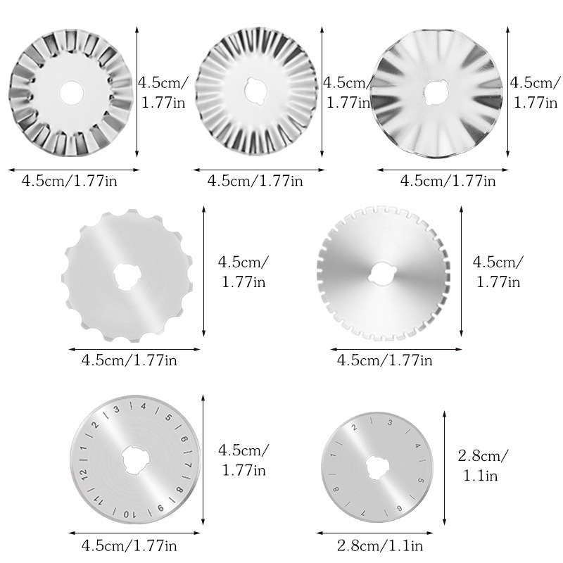 ใบมีดตัดแบบหมุนขนาด 28/45 มม.  - Rotary Cutter For Fabric 45Mm บทวิจารณ์และราคา