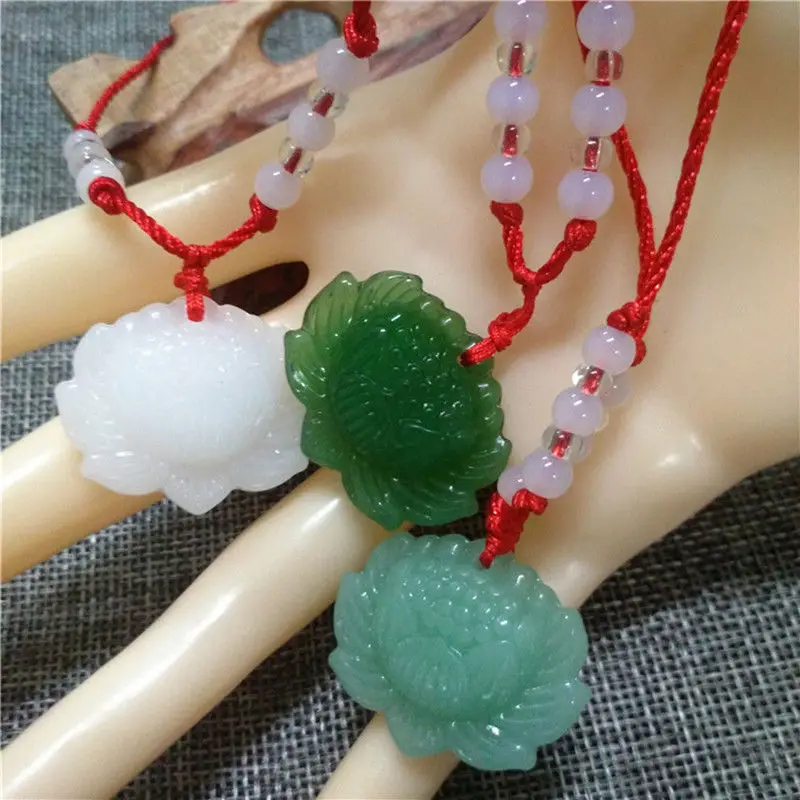 สร้อยคอจี้ลูกปัดหยกเขียวธรรมชา - Beading บทวิจารณ์และราคา