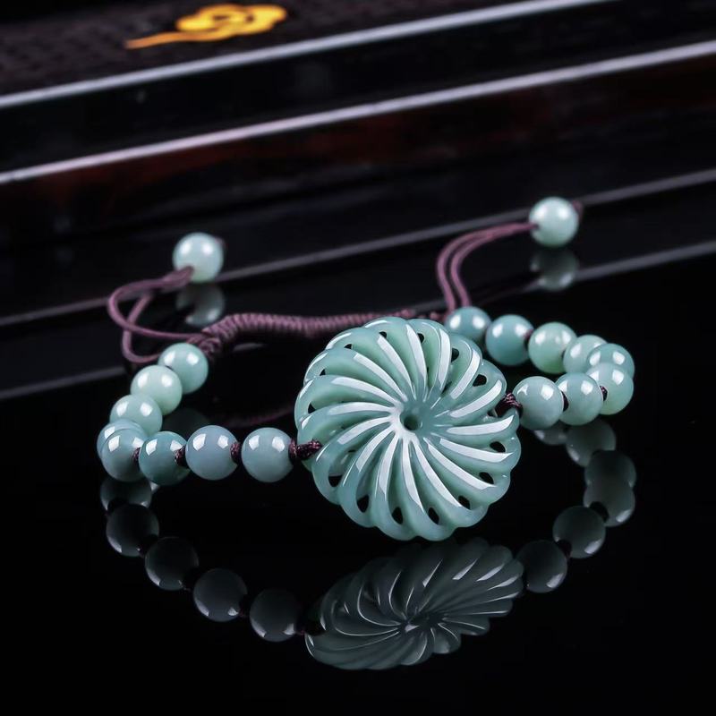 หยกธรรมชาติเกรด A นำโชค สร้อยข - Beading บทวิจารณ์และราคา