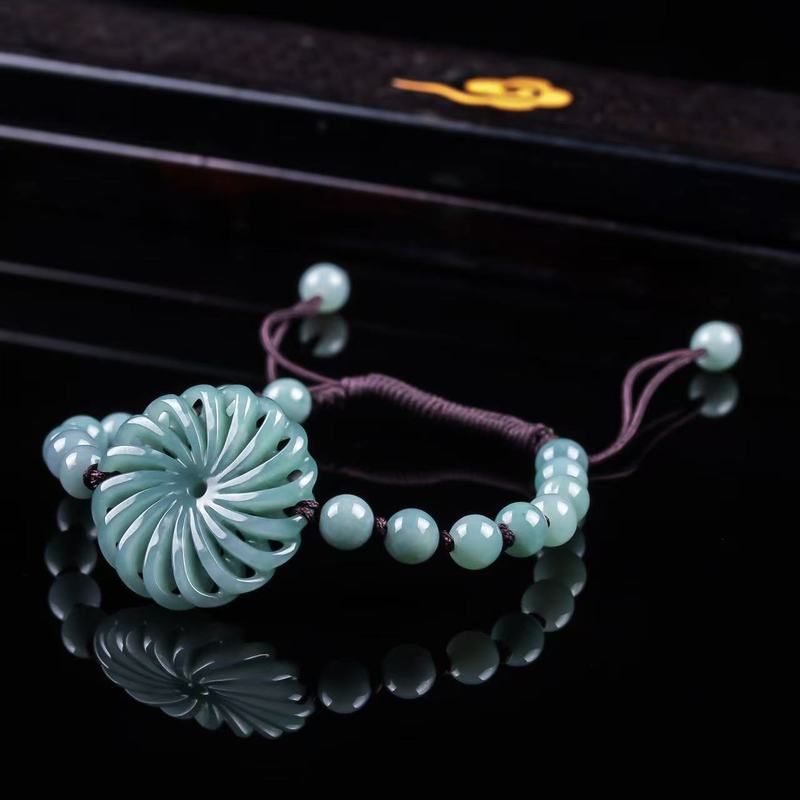 หยกธรรมชาติเกรด A นำโชค สร้อยข - Beading บทวิจารณ์และราคา