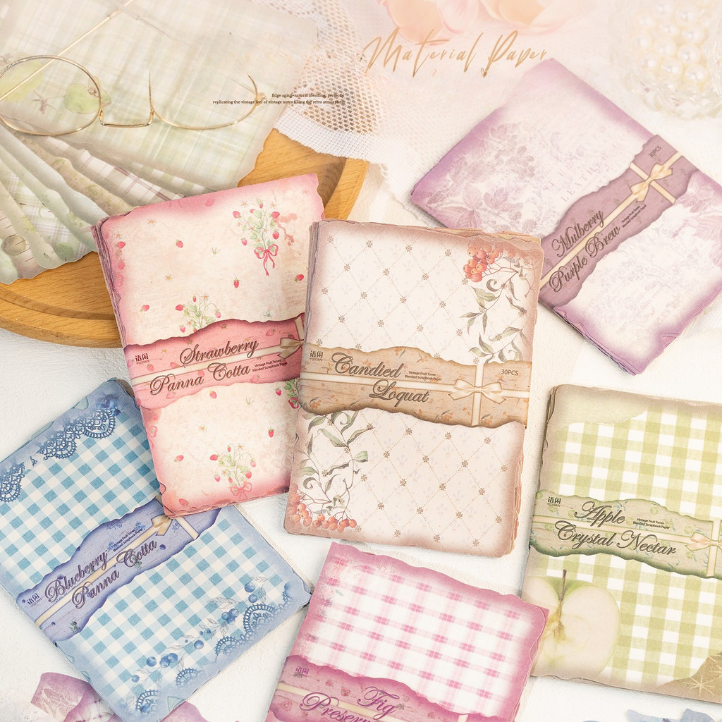 กระดาษสมุดภาพวินเทจ 30 แผ่น อุ - Vintage Junk Journal Scrapbooking Paper บทวิจารณ์และราคา