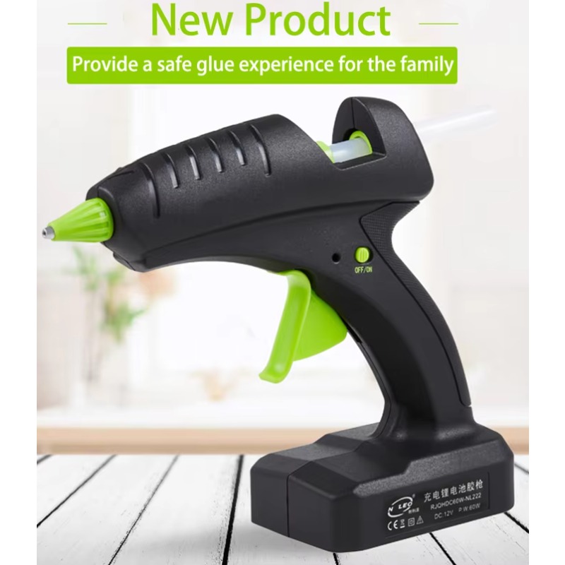 ปืนกาวร้อนไร้สาย 60W 12V แบบชา - Hot Melt Glue Gun Cordless บทวิจารณ์และราคา