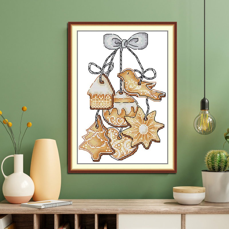 ชุดปักครอสติชลายคุกกี้แบบง่าย  - Cross Stitch Stamped Kits Beginners บทวิจารณ์และราคา
