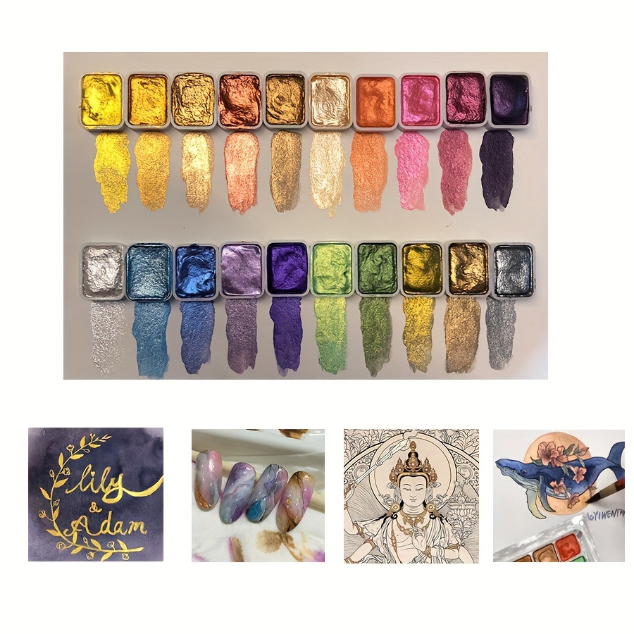 Portable56 สี Solid Pigment Bl - Watercolor Paint Set Solid Pigment บทวิจารณ์และราคา