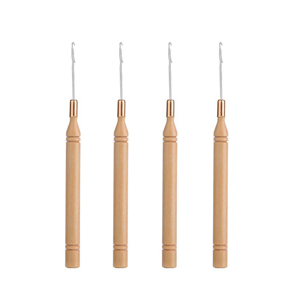 เข็มเกี่ยวต่อผมด้ามไม้ตามหลักส - Wooden Crochet Hooks Ergonomic Handle บทวิจารณ์และราคา
