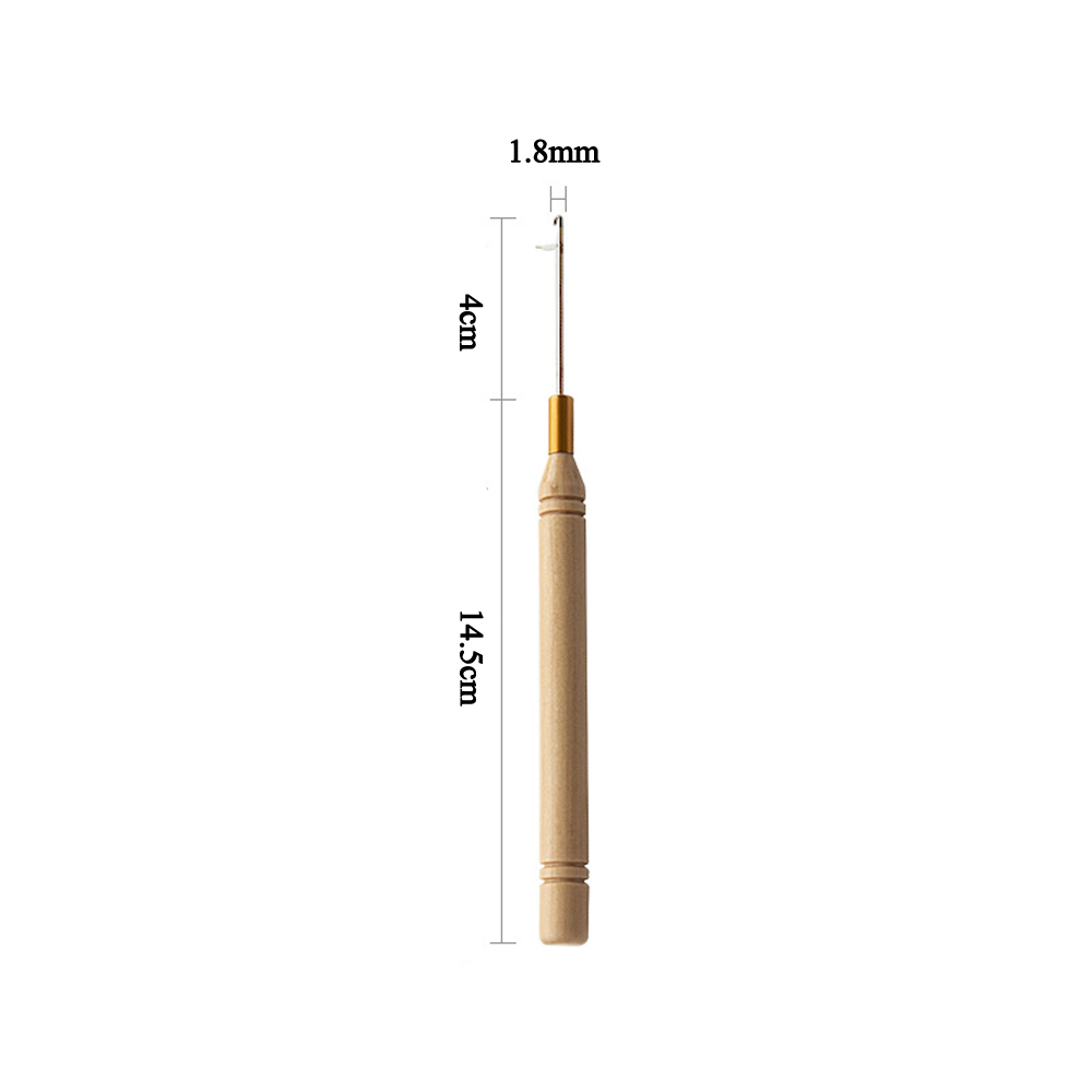 เข็มเกี่ยวต่อผมด้ามไม้ตามหลักส - Wooden Crochet Hooks Ergonomic Handle บทวิจารณ์และราคา