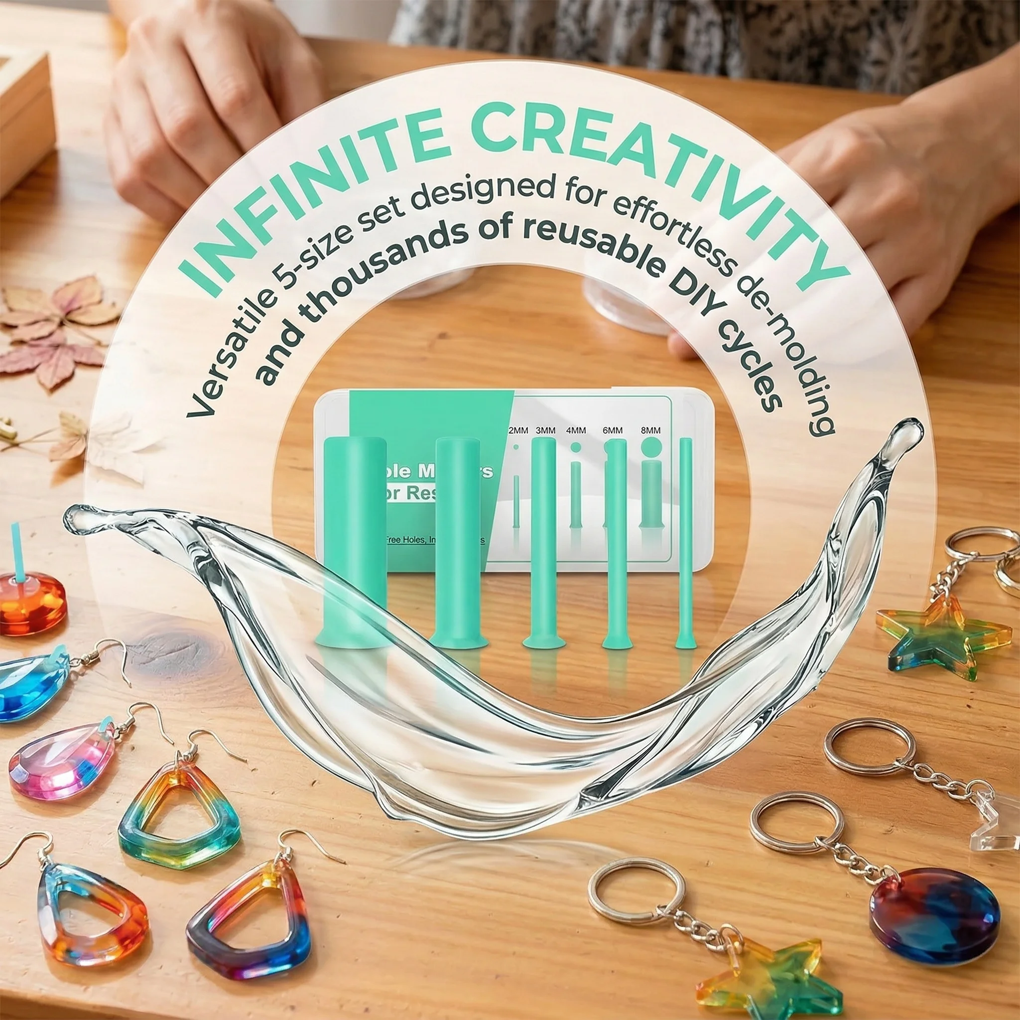 ชุดเครื่องมือเจาะรูเรซิ่น 35 ช - Silicone Epoxy Resin Molds Set บทวิจารณ์และราคา