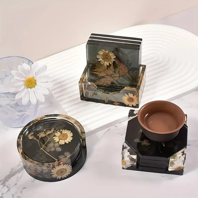 Coaster เรซินแม่พิมพ์ชุดรวม 1  - Silicone Epoxy Resin Molds Set บทวิจารณ์และราคา
