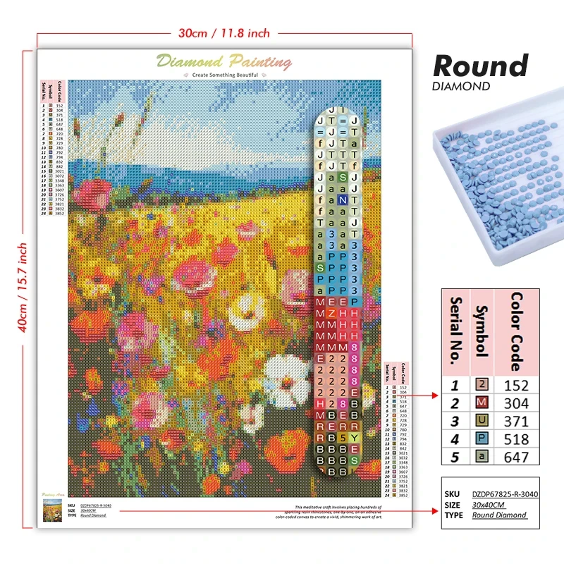 ชุดอุปกรณ์งานประดิษฐ์ภาพเพชร 5 - 5D Diamond Painting Kit Full Drill บทวิจารณ์และราคา