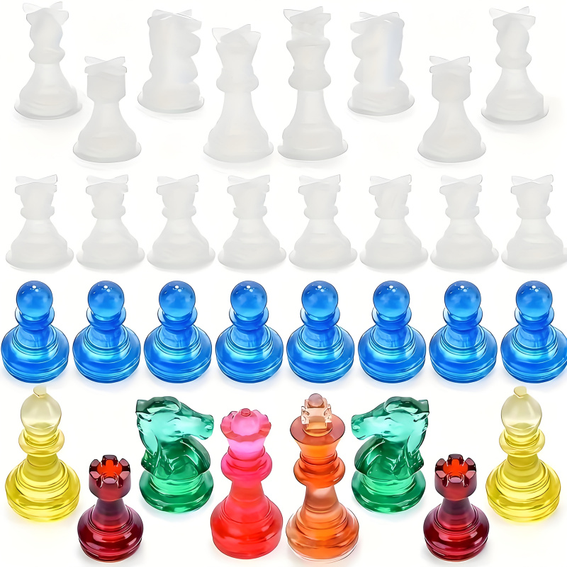 11Chessboard16เรซินชุดแม่พิมพ์ - Silicone Epoxy Resin Molds Set บทวิจารณ์และราคา
