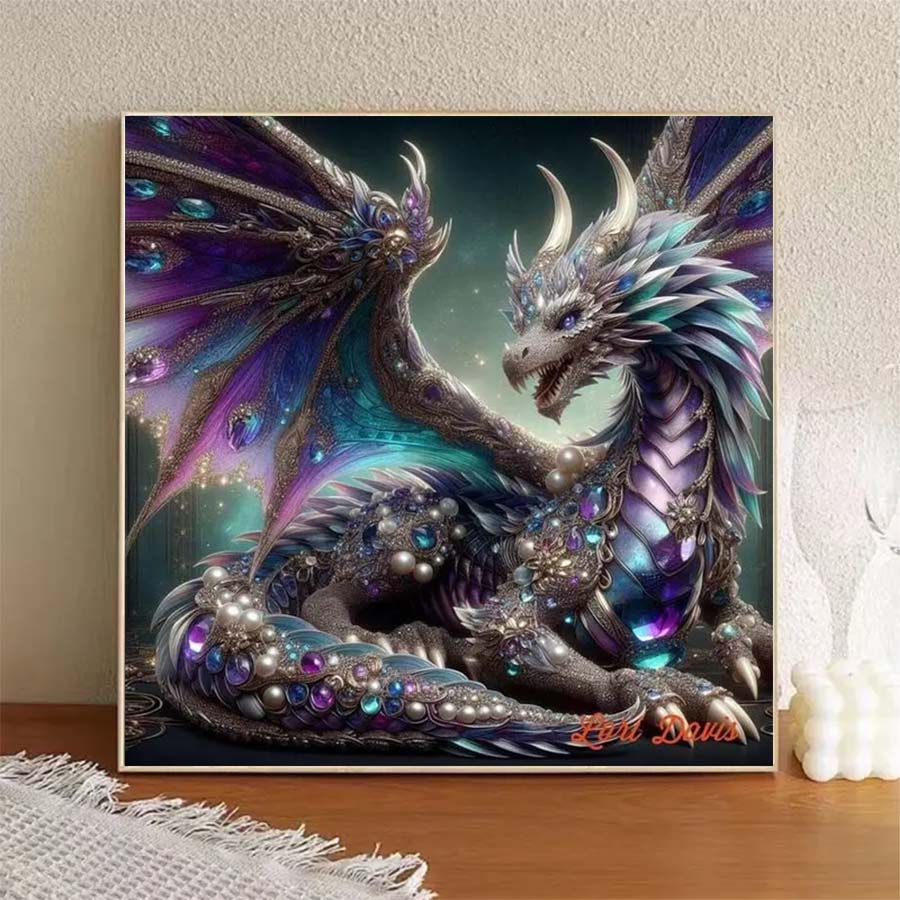 ผ้าฟล็อกกิ้ง 5D DIY 1 ชิ้น, ดอ - 5D Diamond Painting Kit Full Drill บทวิจารณ์และราคา