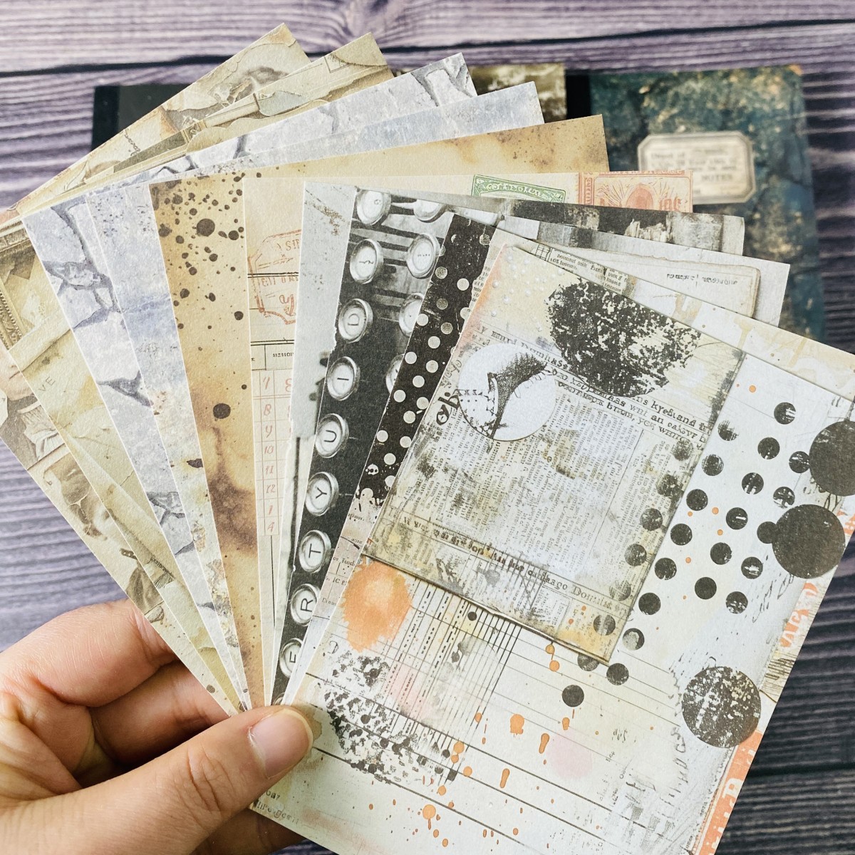ชุดกระดาษสมุดภาพวินเทจ 100 แผ่ - Vintage Junk Journal Scrapbooking Paper บทวิจารณ์และราคา