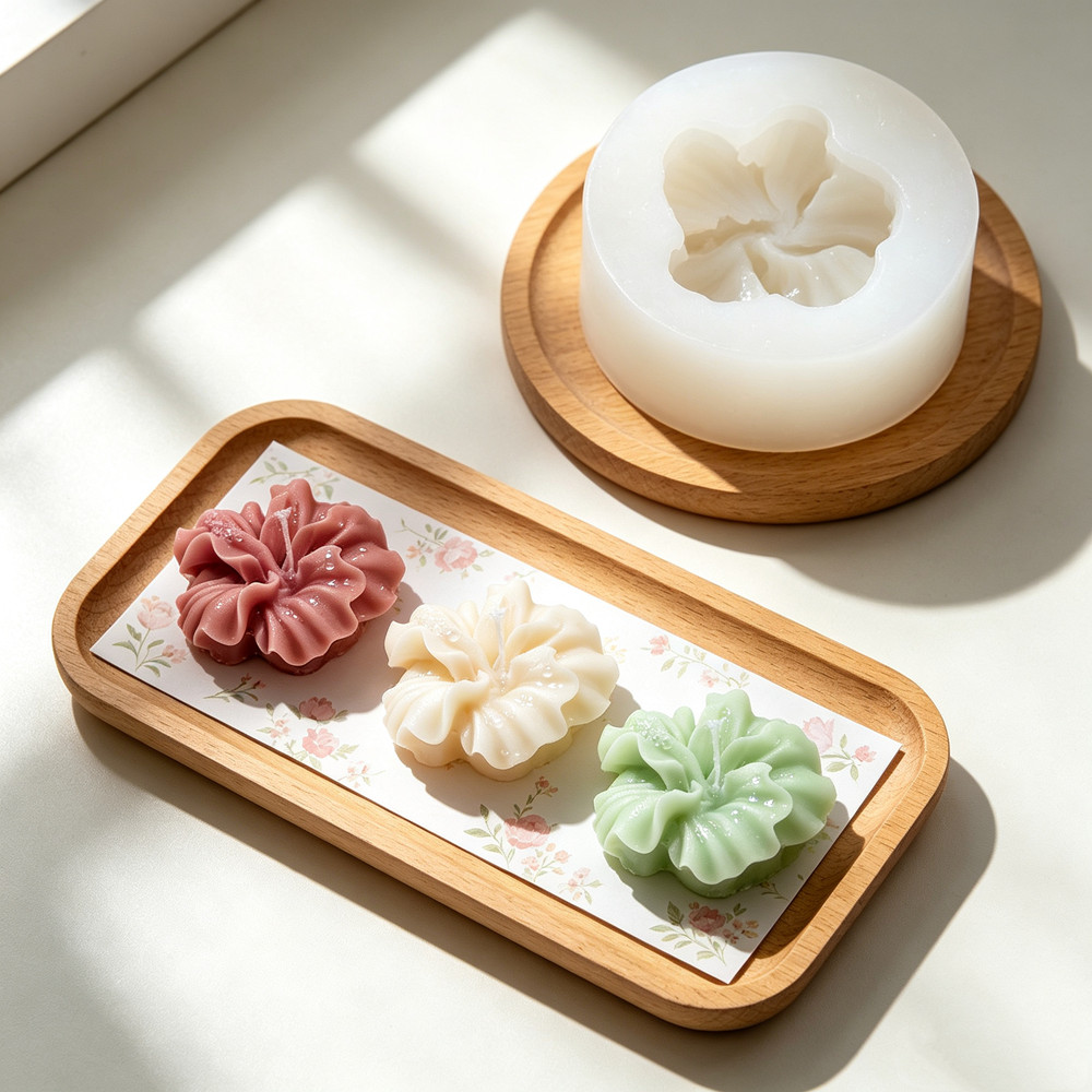 แม่พิมพ์เทียนรูปดอกชบา 2 ชิ้น, - Silicone Epoxy Resin Molds Set บทวิจารณ์และราคา