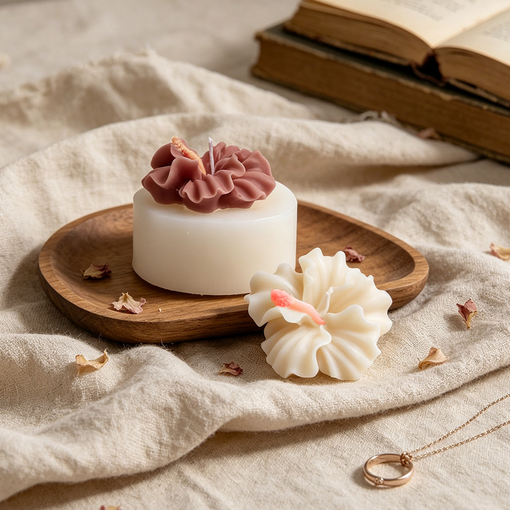 แม่พิมพ์เทียนรูปดอกชบา 2 ชิ้น, - Silicone Epoxy Resin Molds Set บทวิจารณ์และราคา
