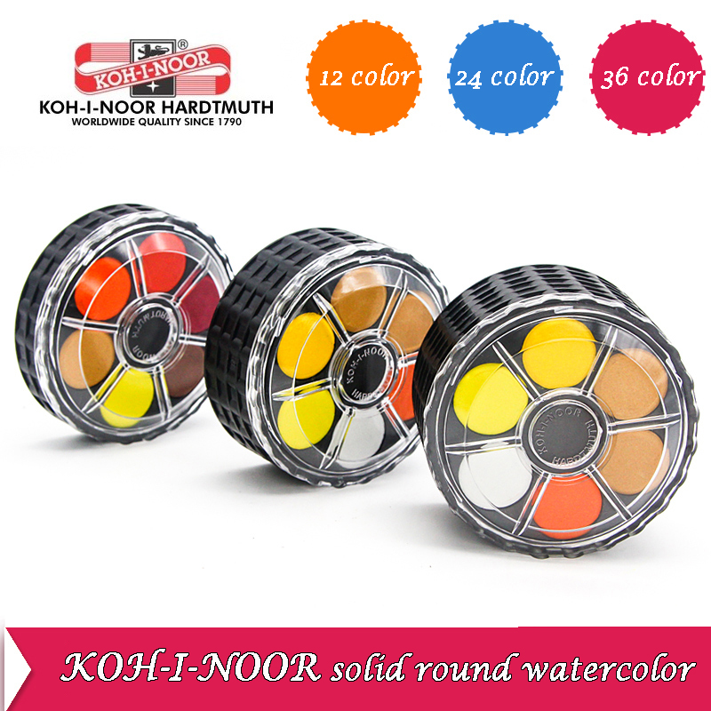 KOH-I-NOOR Solid สีน้ําแบบพกพา - Watercolor Paint Set Solid Pigment บทวิจารณ์และราคา