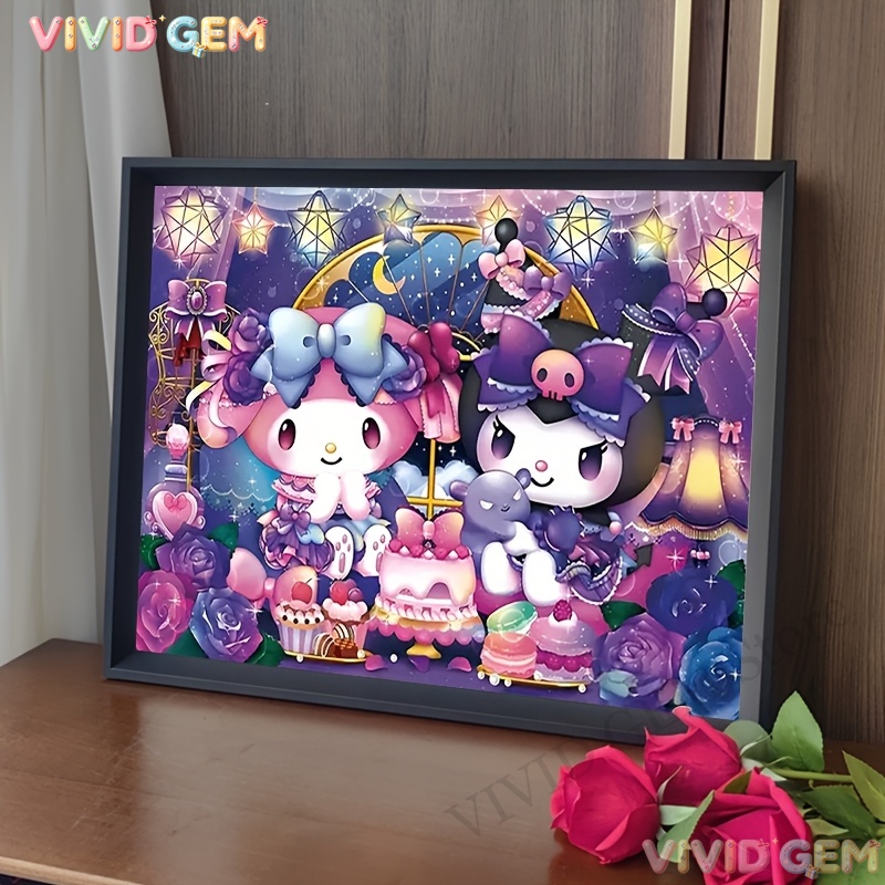 ชุดงานศิลปะเพชร 5D DIY VIVID G - 5D Diamond Painting Kit Full Drill บทวิจารณ์และราคา